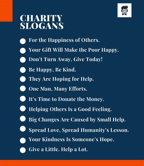 best motto for charity foundation